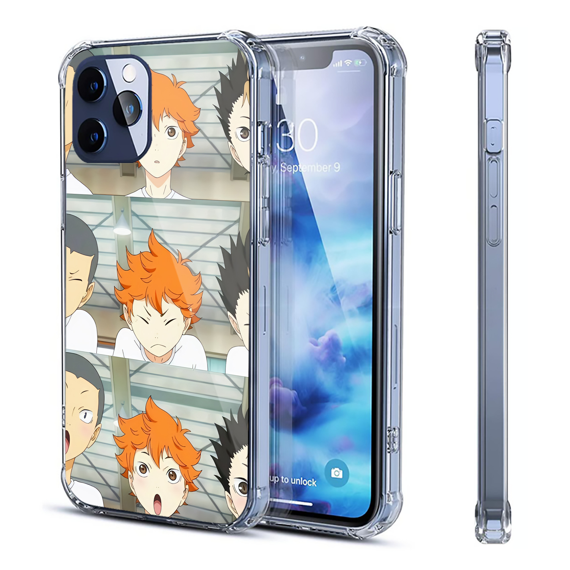 （画像用） ハイキュー!! Haikyu!! 【iPhone 12シリーズ対応】透明スマホケース（クリアソフトケース）